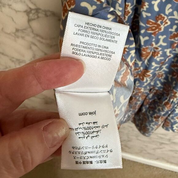 NEW Joie Maeve Floral Cutout Long Sleeve
Minidress Floral Blue Dress Size 8 - Picture 11 of 15